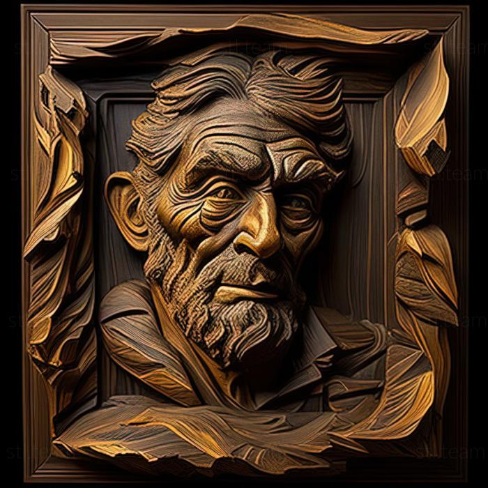 3D model Enoch Wood Perry American artist (STL)